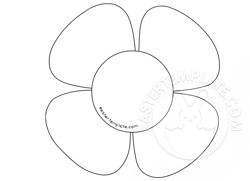 Flower petals coloring page