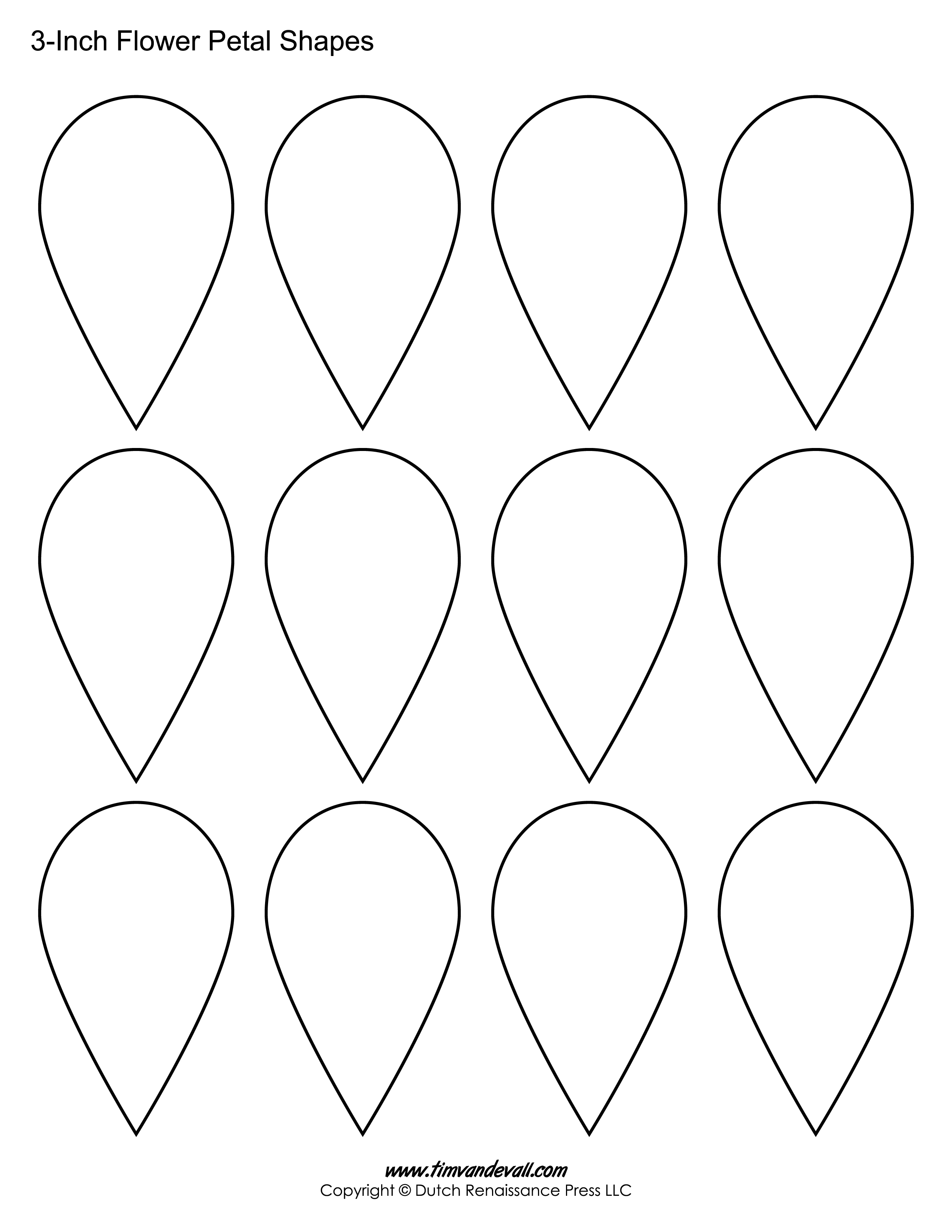Tal flower template free printable