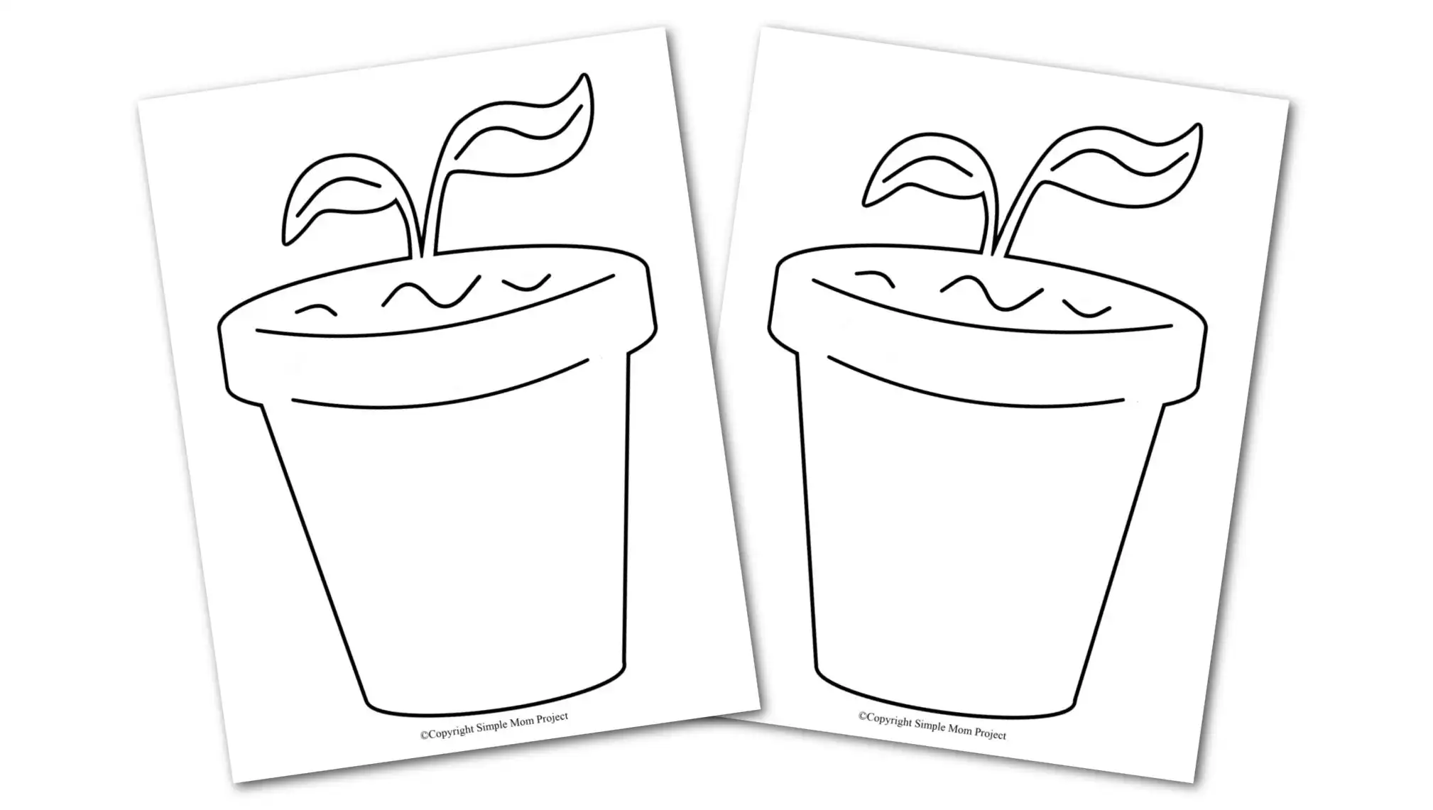 Free printable flower pot template â simple mom project