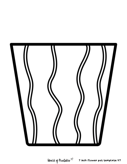 Flower pot templates