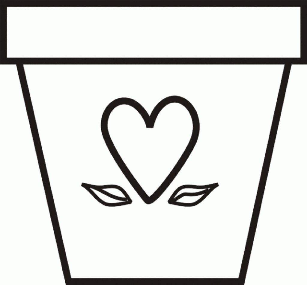 Flower pot template flowers mothers day flower pot christmas tree coloring page flower pots