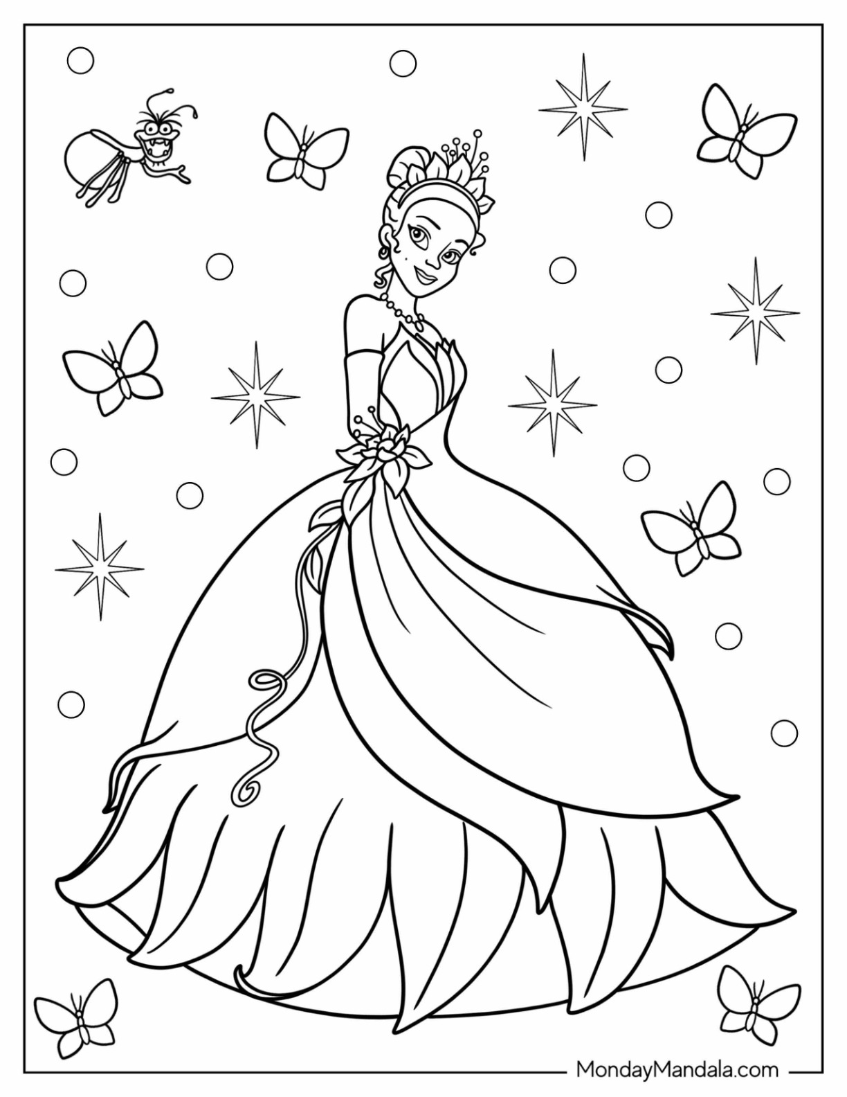 Disney princess coloring pages free pdf printables
