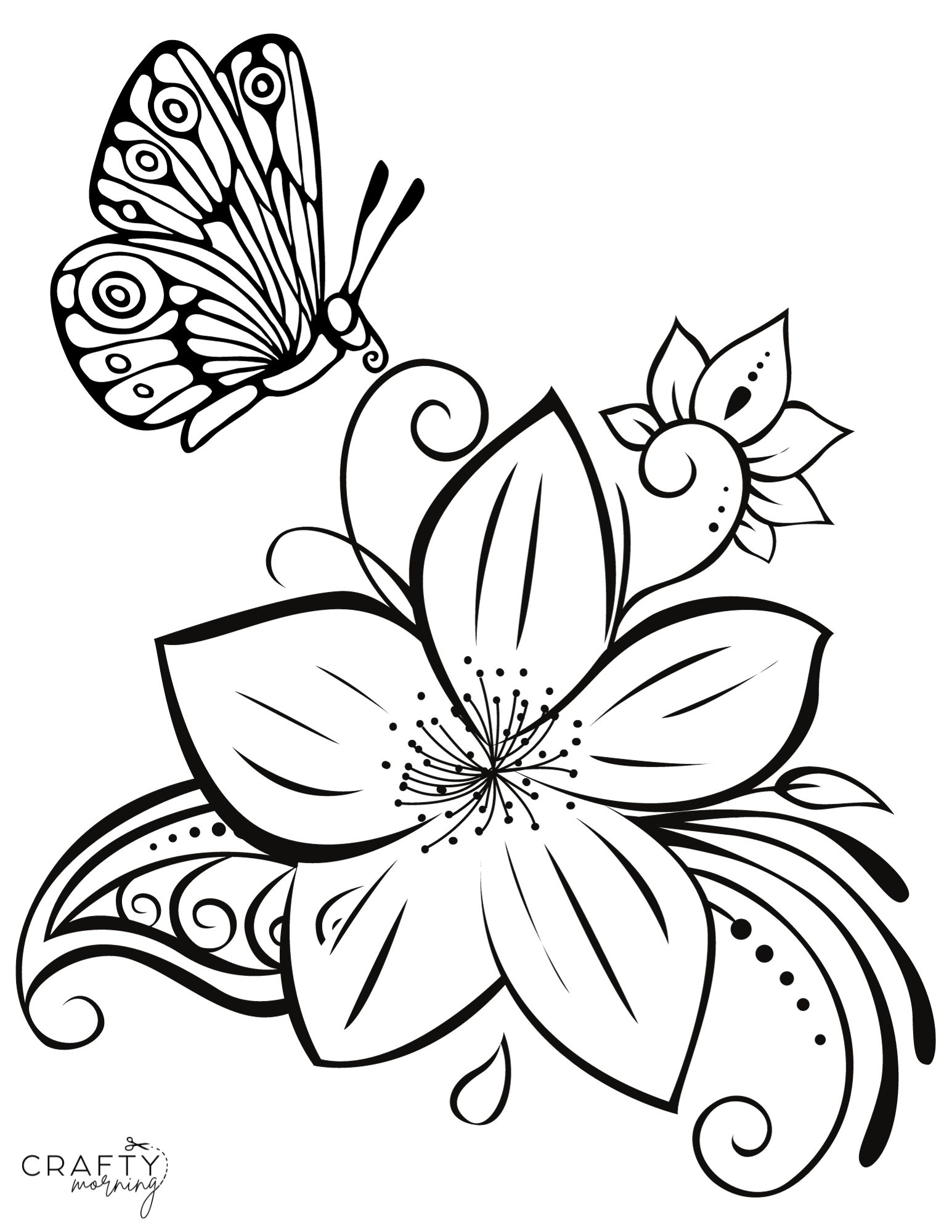 Flower coloring pages to print