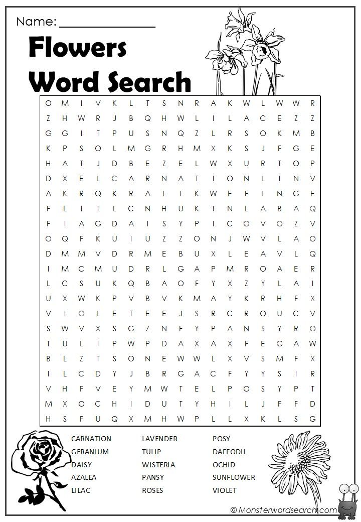 Cool flower word sech flower words spring word sech spring words