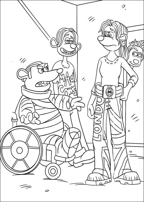 Flushed away printable coloring pages ratãnpolis libros para colorear libro de colores