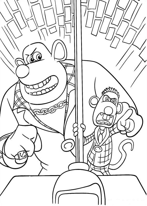 Flushed away coloring pages printable for free download