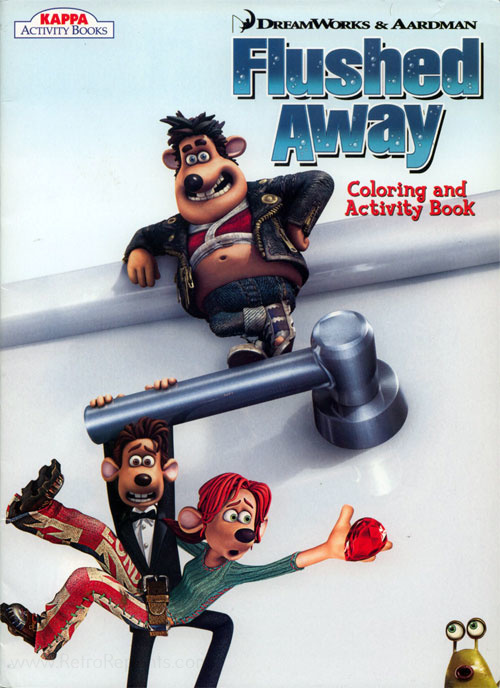 Flushed away coloring and activity book coloring books at retro reprints