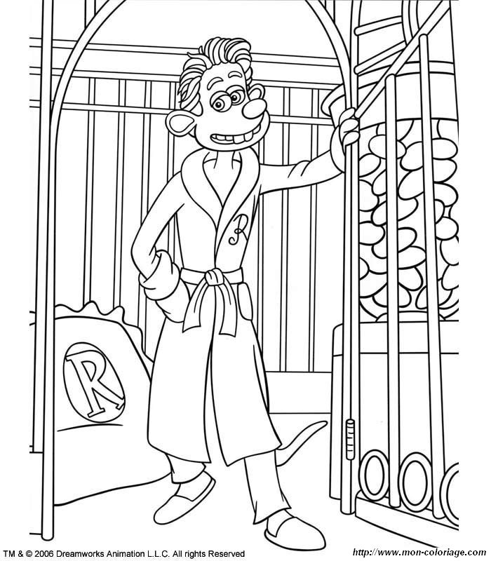 Coloring flushed away page flushed away to print out or color online