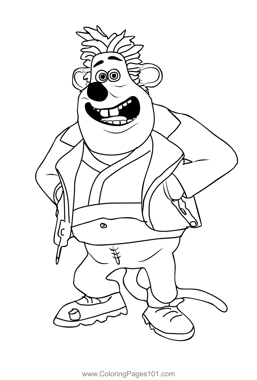 Flushedaway coloring page for kids