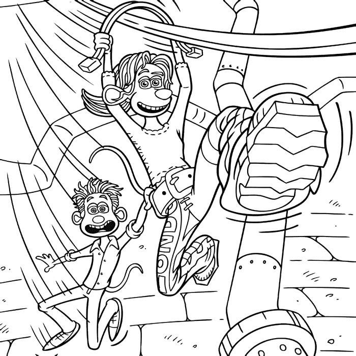 Flushed away coloring pages printable for free download