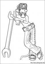 Flushed away coloring pages on coloring