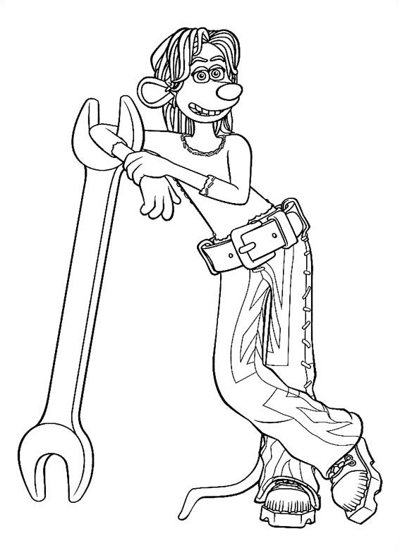 Flushed away coloring pages printable for free download