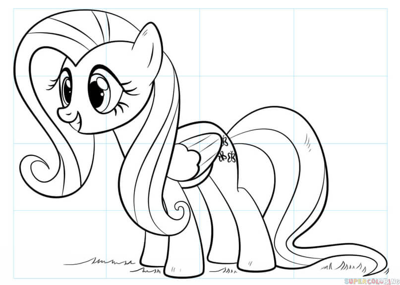 How to draw fluttershy step by step drawing tutorials