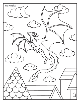 Dragon coloring pages