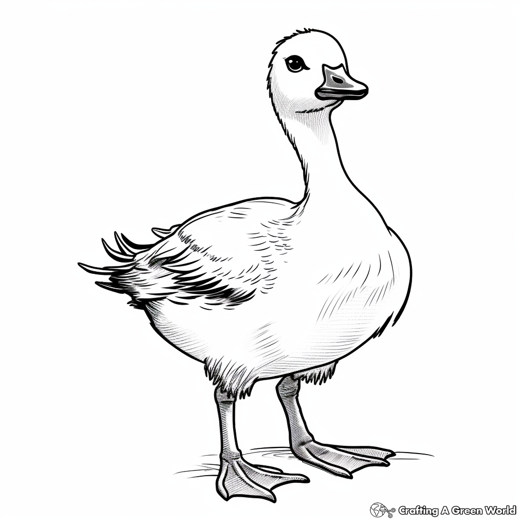 Goose coloring pages