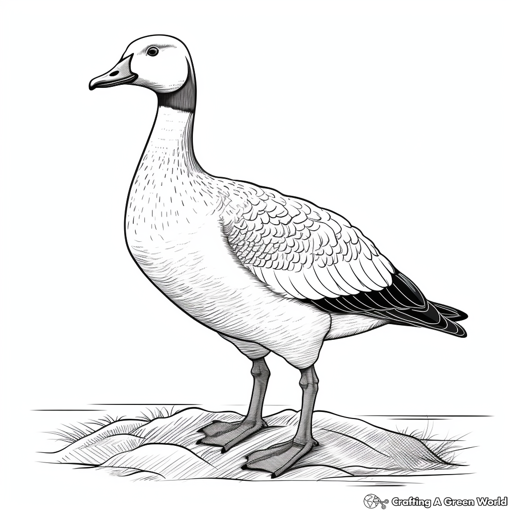Goose coloring pages