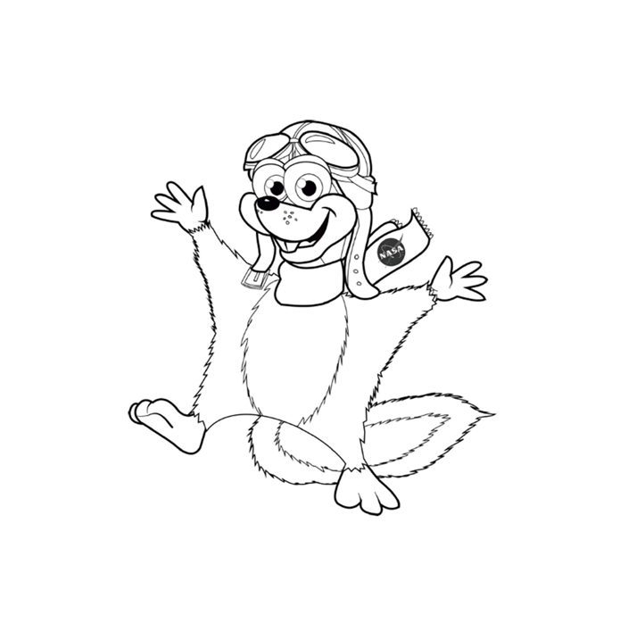 Orville the flying squirrel coloring page