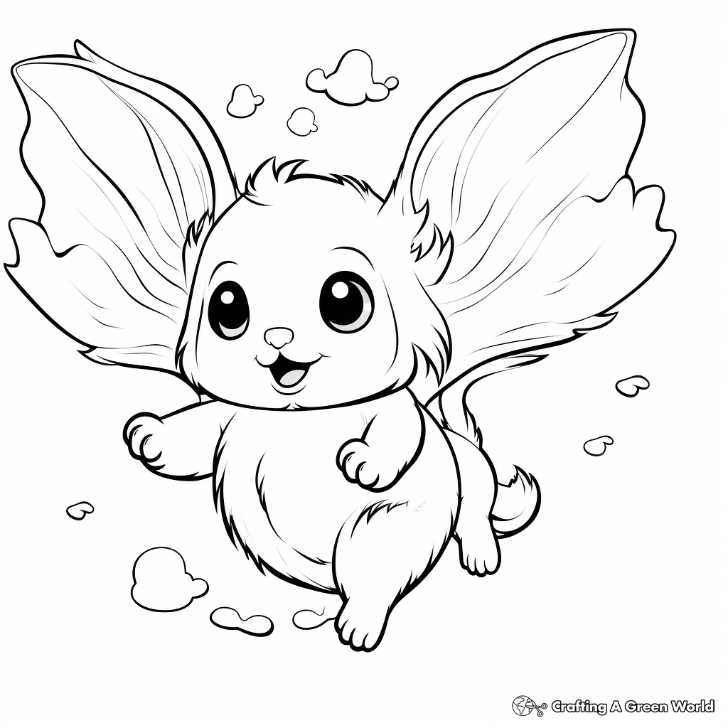 Flying squirrel coloring pages