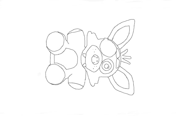 Five nights at freddy plushy coloring pages