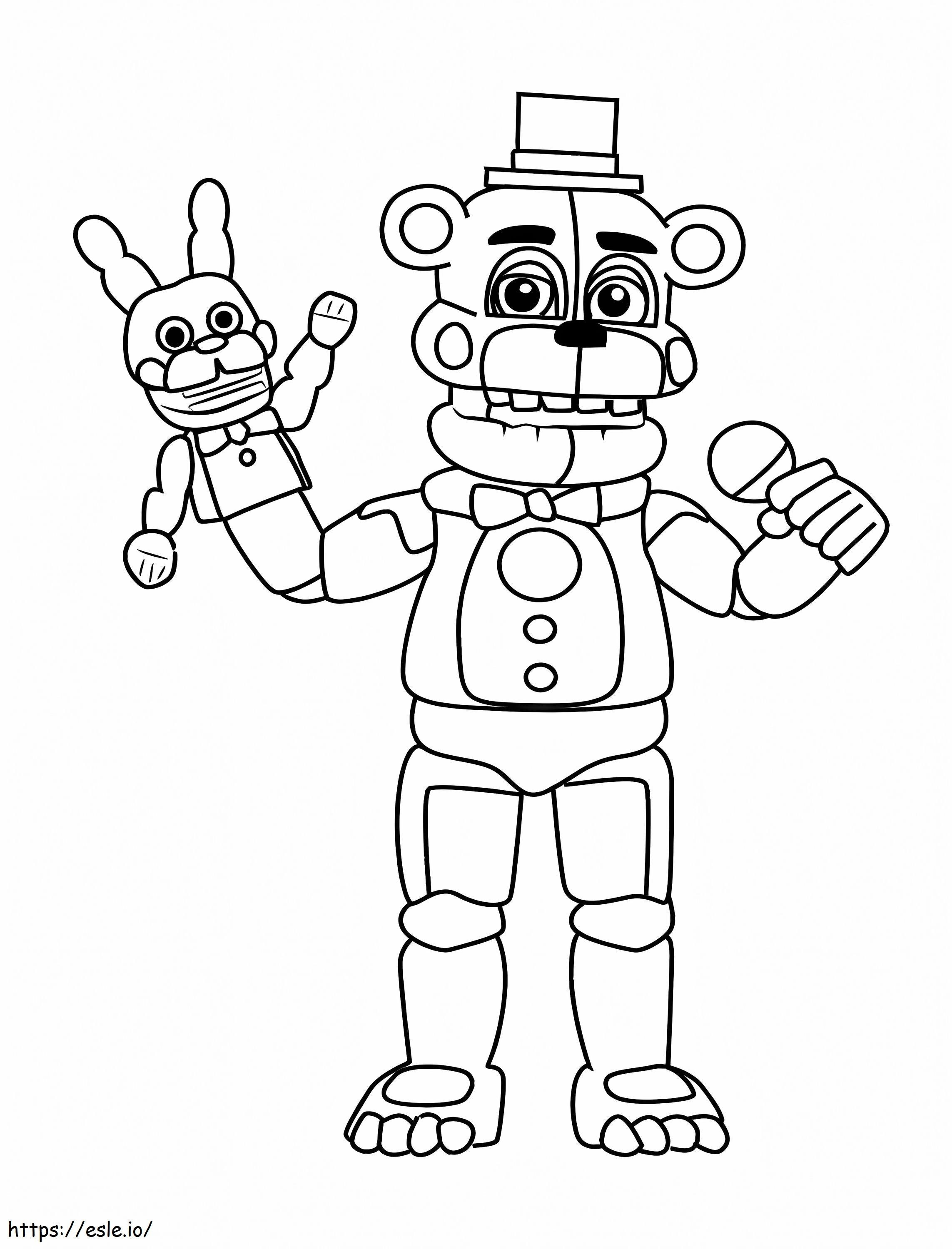 Nights at freddys coloring page