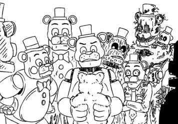 Free printable fnaf coloring pages