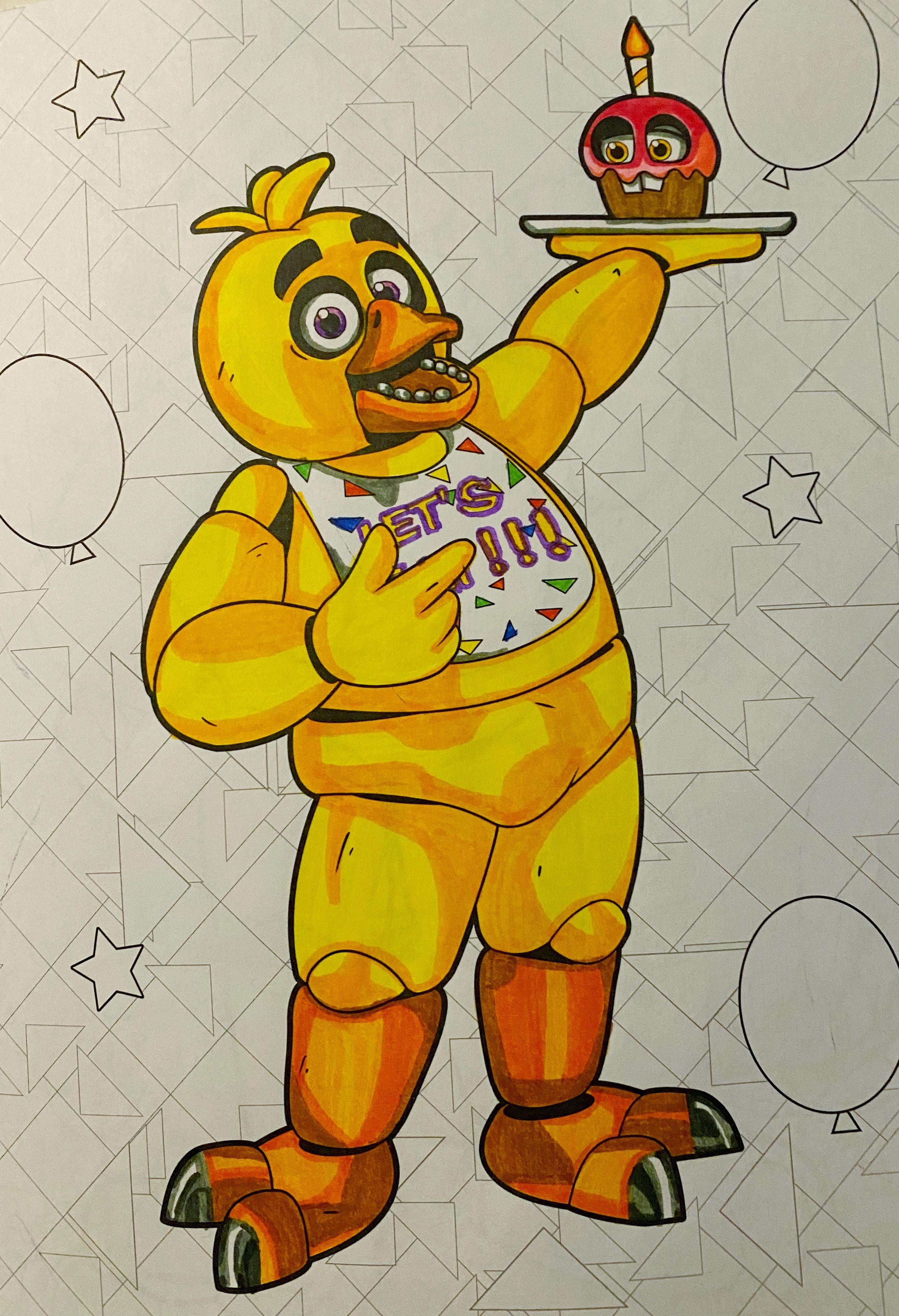 Fnaf official coloring book pages i colored rfivenightsatfreddys