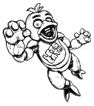 Fáve nághts at fráºddys coloring book premium illustration pages