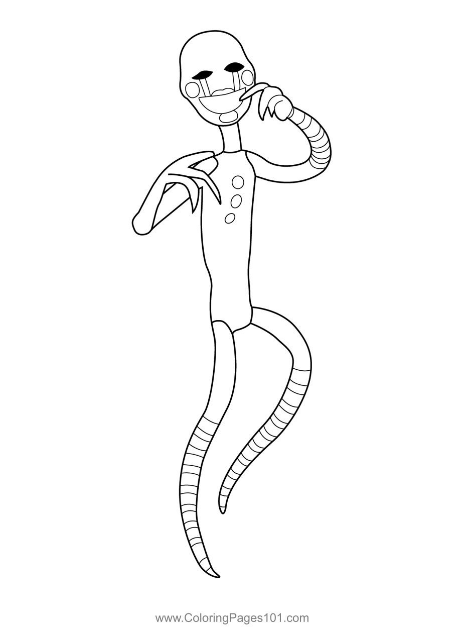 Marionette fnaf fnaf coloring pages coloring pages cute easy drawings