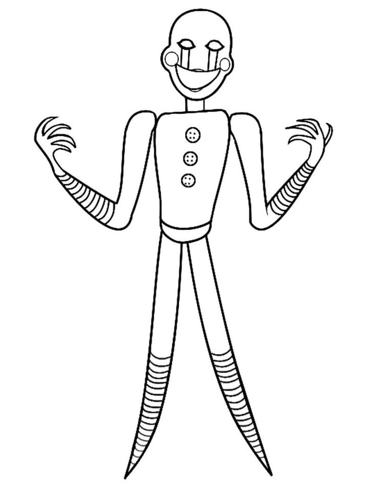 Five nights at freddys coloring pages