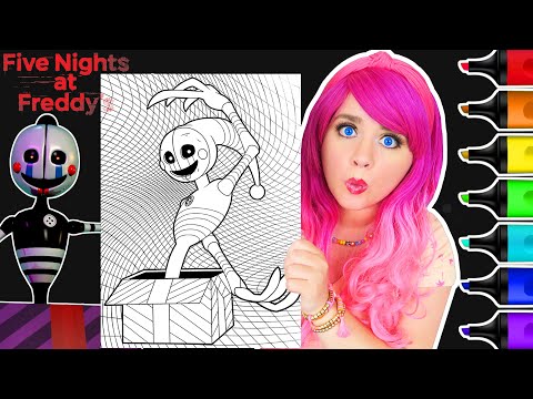 Coloring five nights at freddys security puppet coloring page ohuhu art arkers