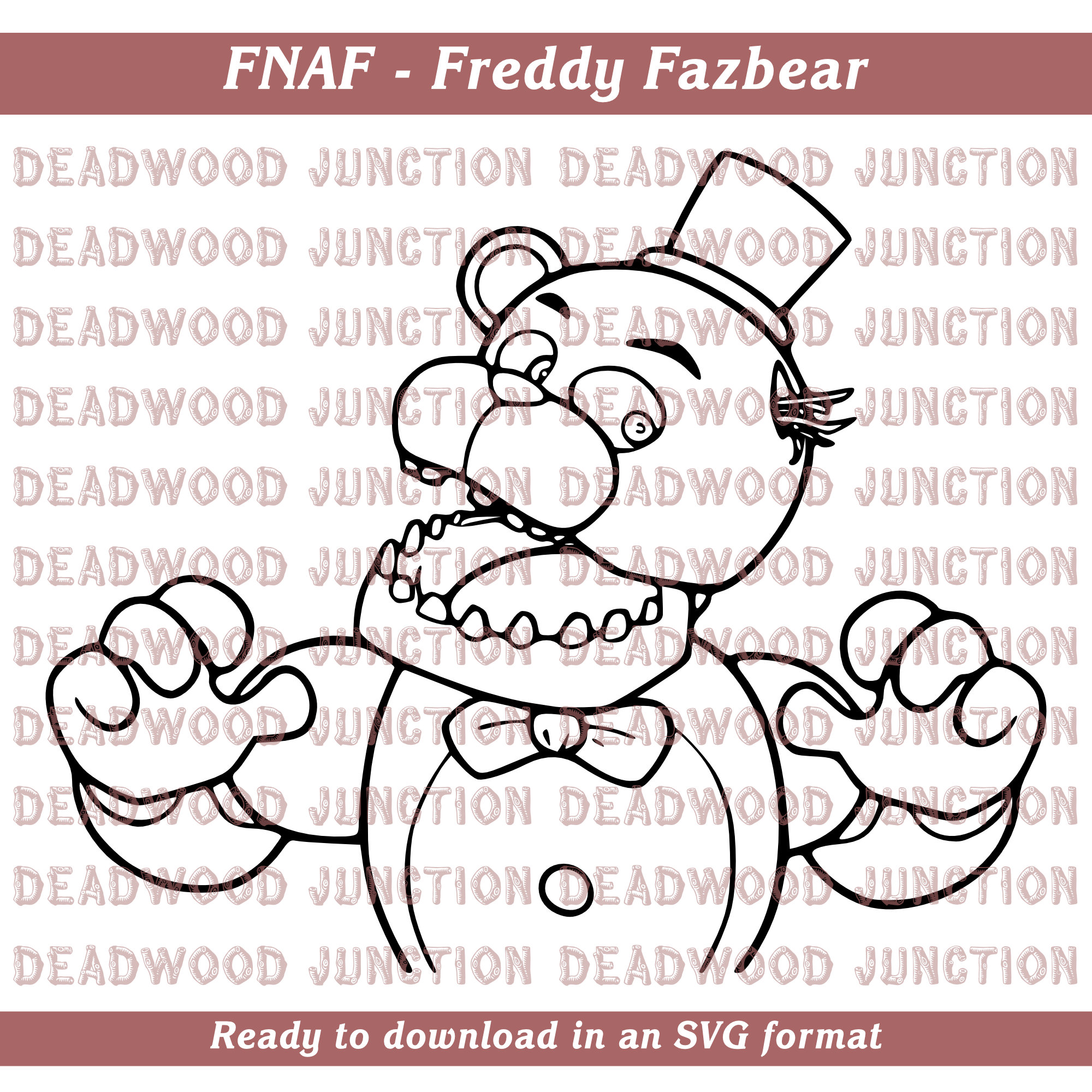 Fnaf freddy fazbear svg file great for t