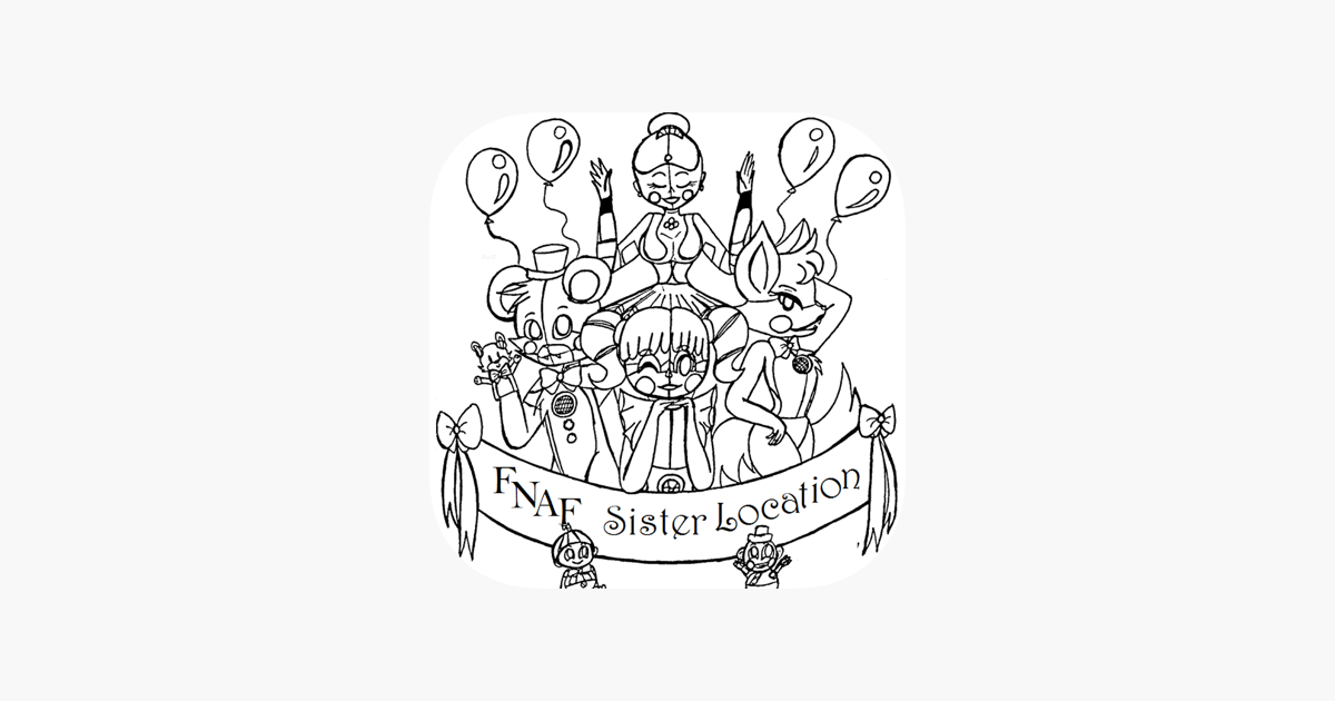 Coloring pages for fnaf sister location on the app store