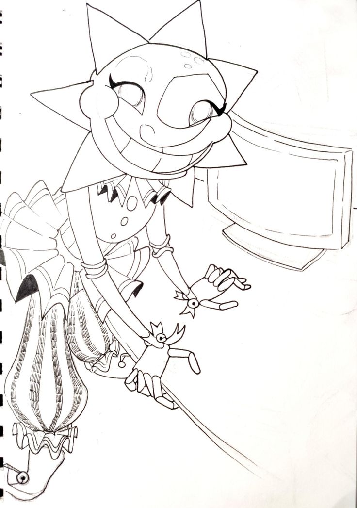 Pin by aleja garcia z on sunmoon coloring pages fnaf sun moon