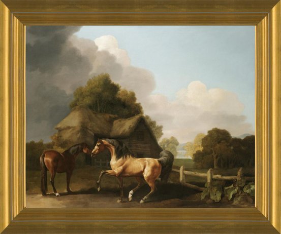 Art prints of stallion mare by george stubbs