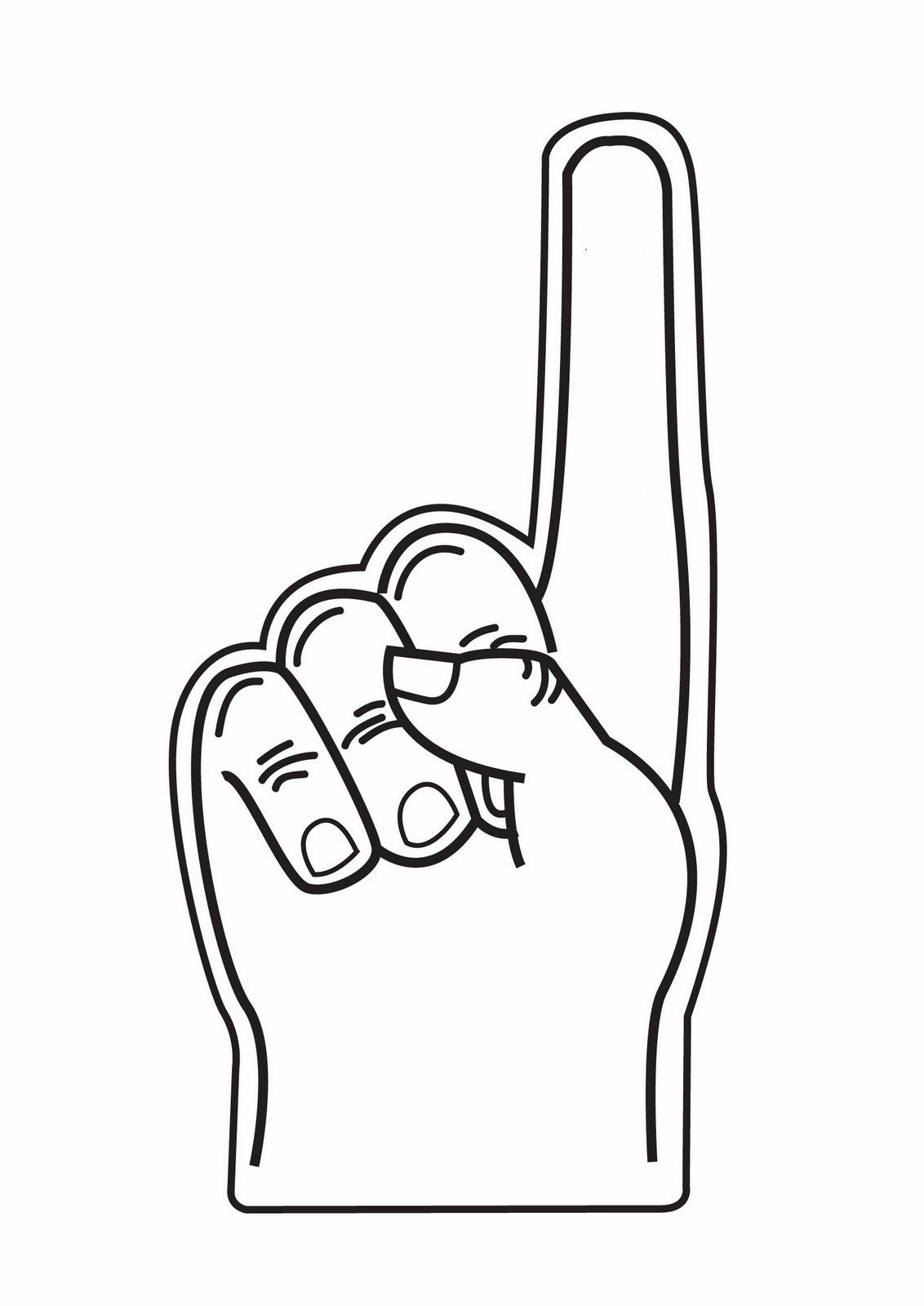 Express yourself with number finger clipart