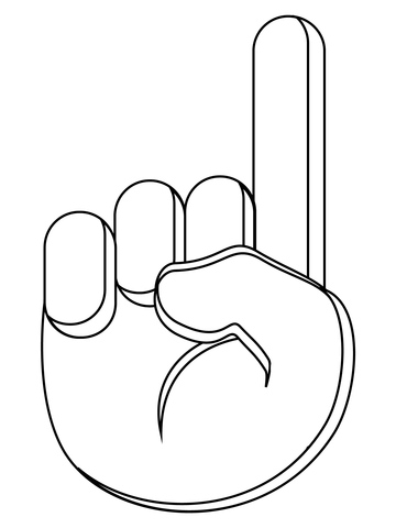 Index pointing up coloring page free printable coloring pages
