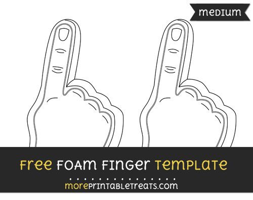 Free foam finger template