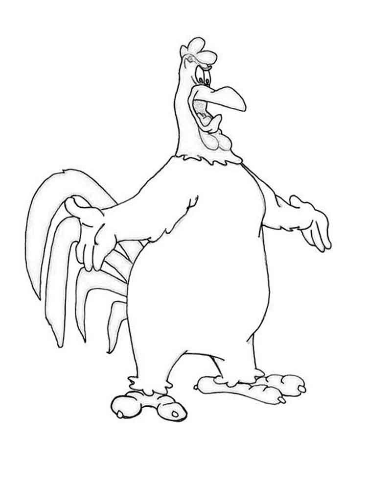 Foghorn leghorn coloring pages