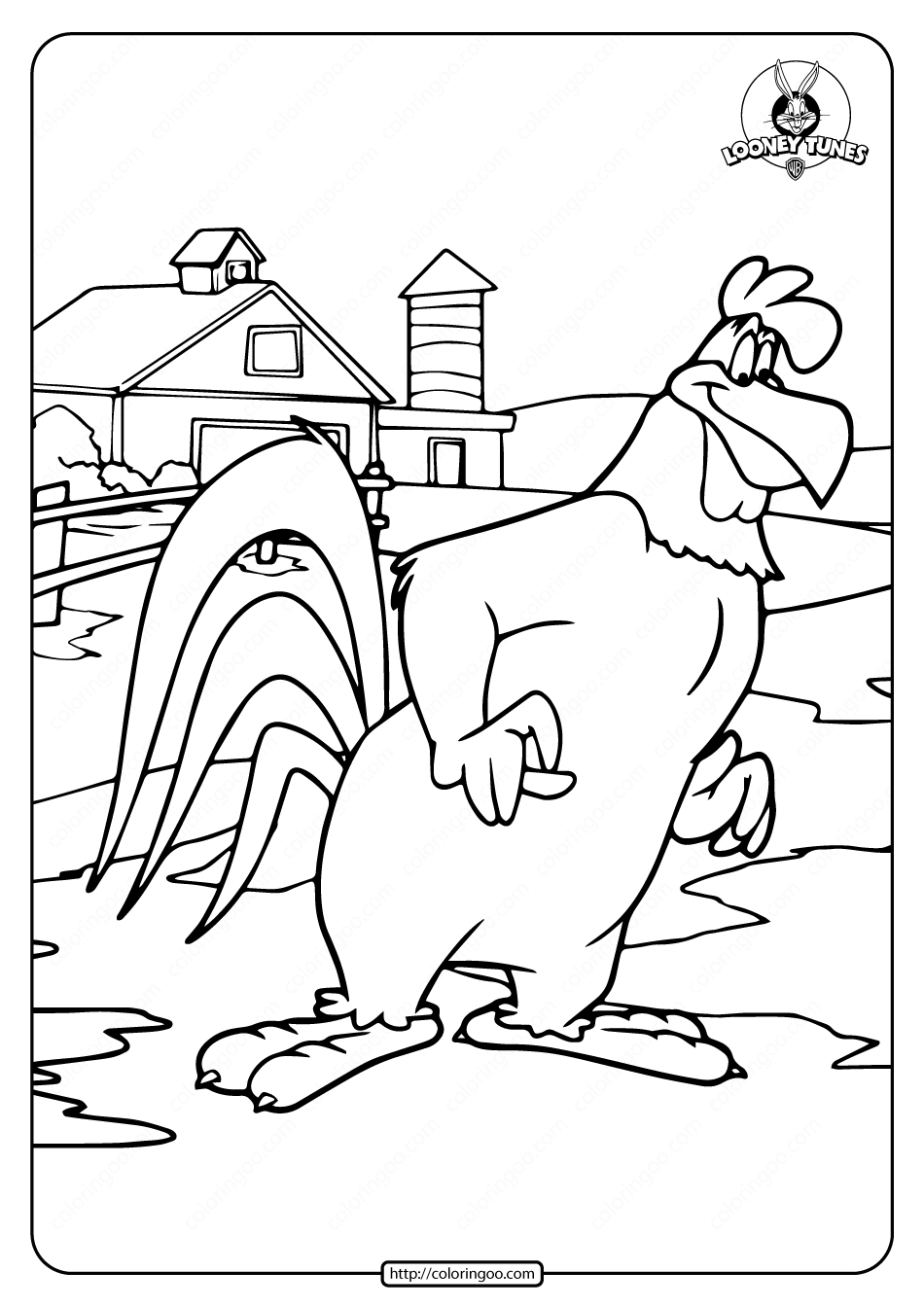 Printable foghorn leghorn coloring pages