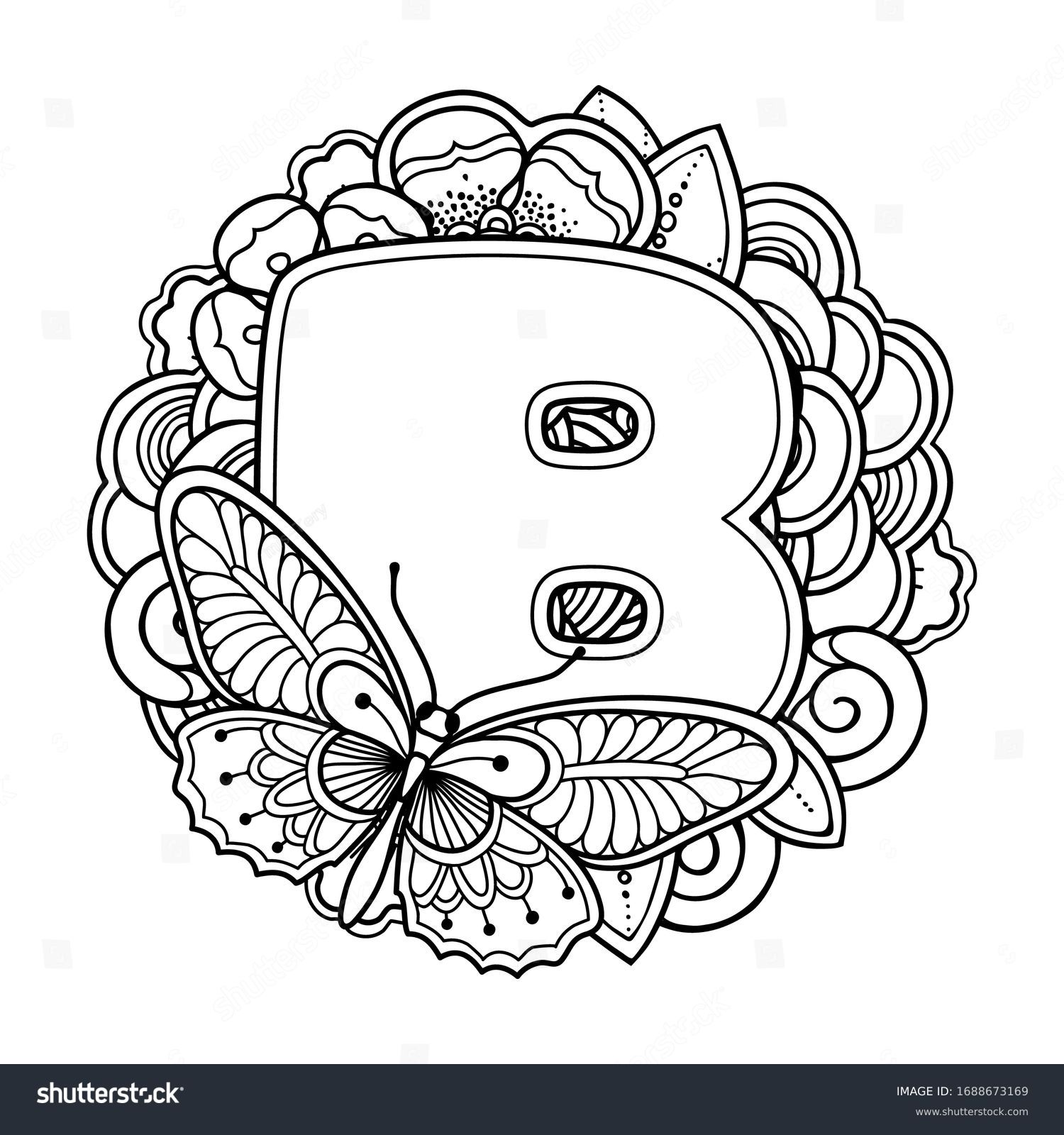 Immagini foto stock oggetti d e immagini vettoriali zentangle letters