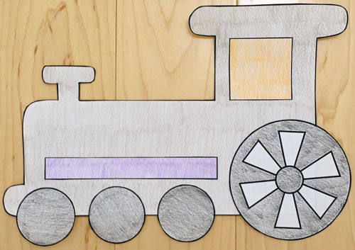 Train paper craft