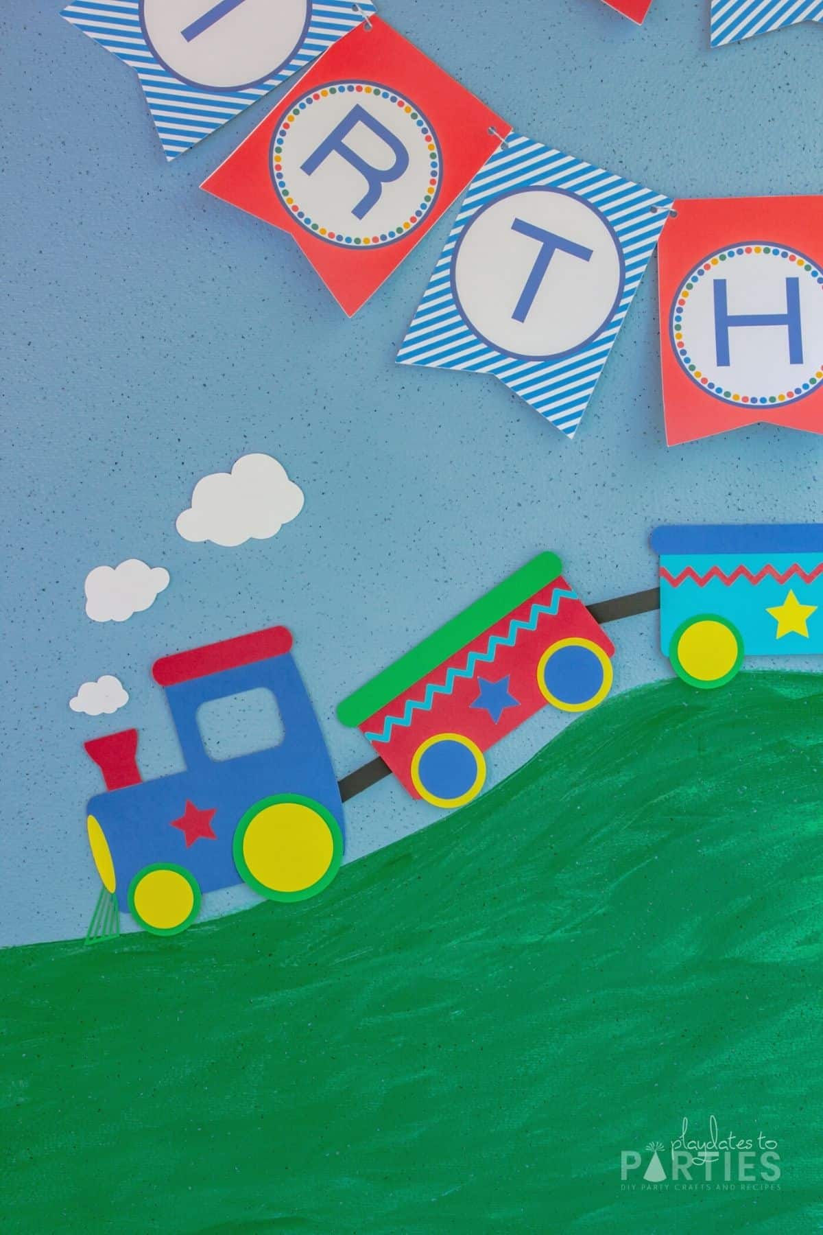 How to make a paper train video template