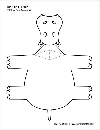 Folding zoo animal templates free printable templates coloring pages animal templates zoo animals zoo animal coloring pages