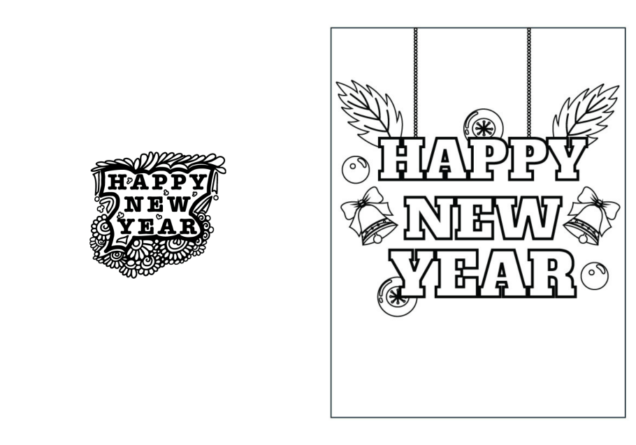 Happy new year free printable loring pages and cards for kids