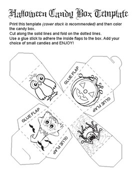 Halloween candy box by debra cline tpt