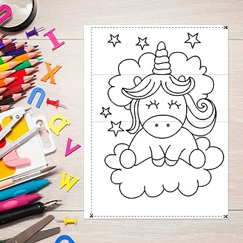 Folding surprise coloring books for kids a fun