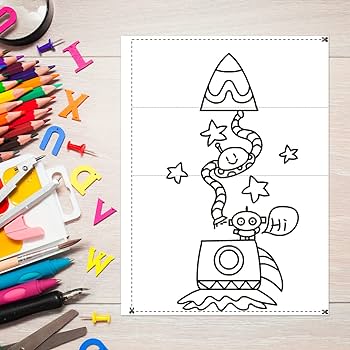Folding surprise loring books for kids a fun