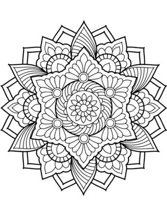 Flower mandala coloring page coloriage mandala mandala ã imprimer mandala ã colorier