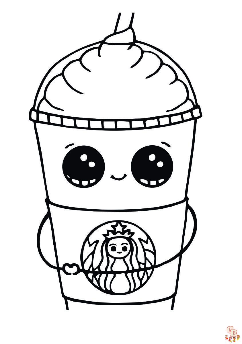 Free printable starbucks coloring pages