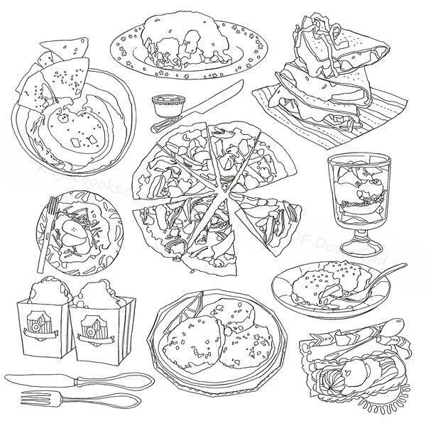 Sweets dining coloring book pdf download coloring books printable coloring book coloring pages